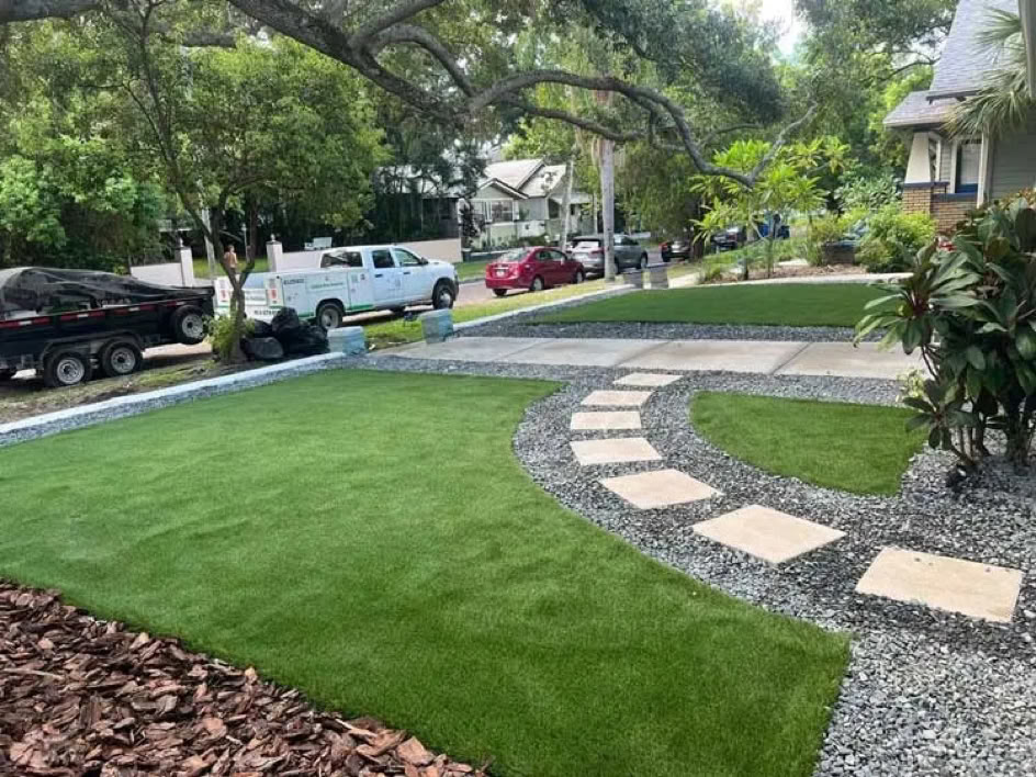 Artificial grass installation by Artificial Grass Empire