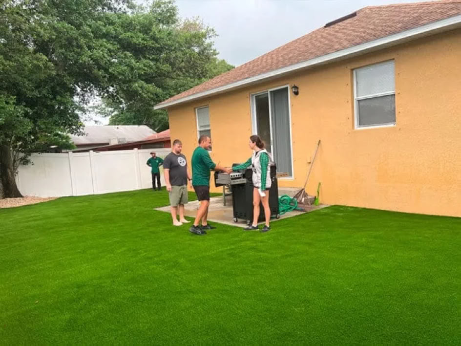 Artificial grass installation by Artificial Grass Empire