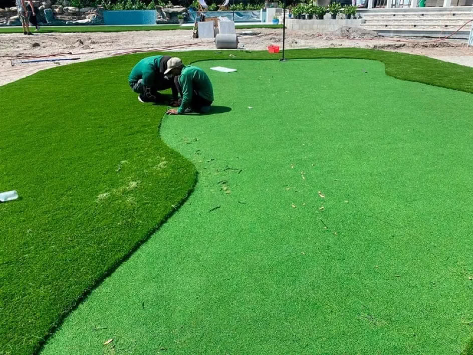 Artificial grass installation by Artificial Grass Empire
