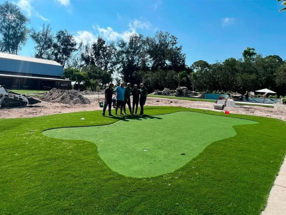 Artificial grass installation by Artificial Grass Empire