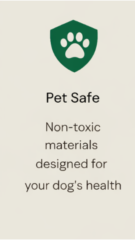 Dog on installed pet turf
