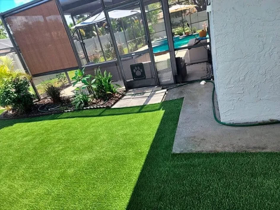 Artificial grass installation by Artificial Grass Empire